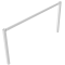 Stationary access barriers | for bolting on site | with top bar | hot-dip galvanized | total width: 2500 mm